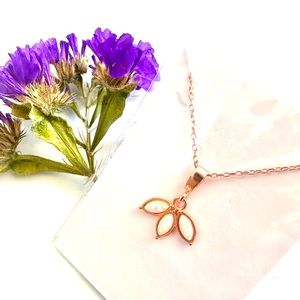 Minimalist Sterling Silver Flower Necklace - Dainty Floral Necklace